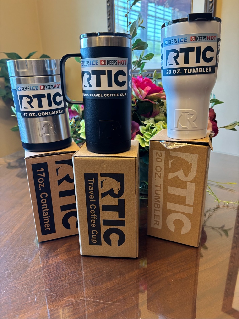 RTIC Black 15 oz. Travel Coffee Cup - Insulated Stainless Steel